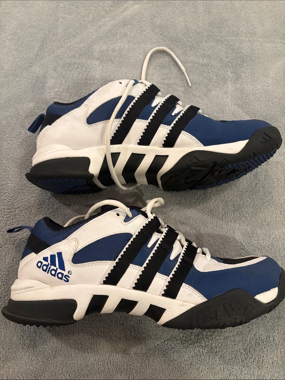 adidas Men’s Navy Black White Athletic Trainers - Picture 3 of 8